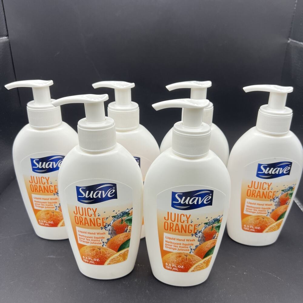 Pack Of 6 Suave Juicy Orange Liquid Hand Wash 6.5oz.